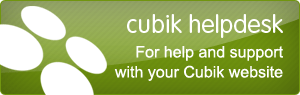 For help and support with your Cubik website